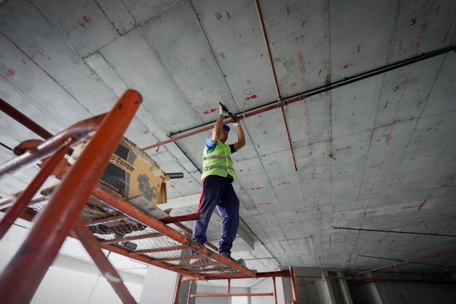 Experienced construction professional at work